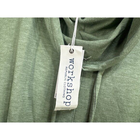 NWT Workshop Womens 1X Olive Heather Long Sleeve Cowl Neck Top MSRP $68 - Picture 3 of 8